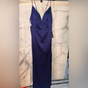 Aidan Mattox Sapphire Blue Dress